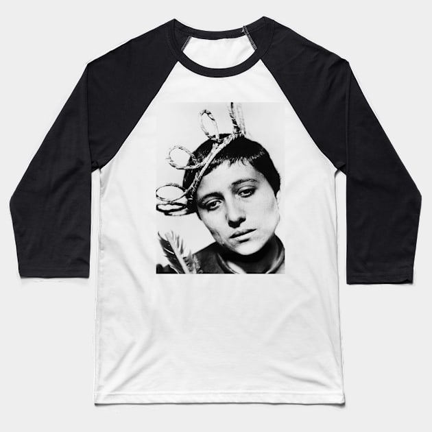 Renee Jeanne Falconetti / Joan of Arc Baseball T-Shirt by SILENT SIRENS